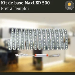 Kit bandeau MaxLED 500 Basic set blanc chaud Paulmann - éclairage indirect 500 cm