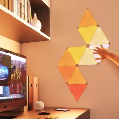 Kit de démarrage Nanoleaf Shapes 9 panneaux LED triangles