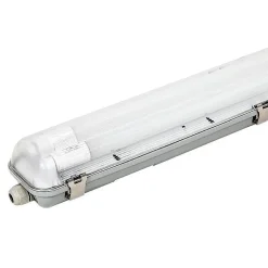 Kit de Réglette LED IP65 + 2 Tube Néon LED 120cm T8 18W - Blanc Froid 6000K - 8000K - SILAMP