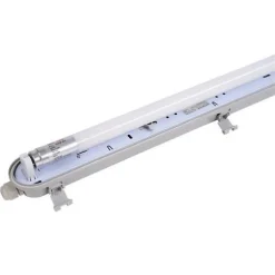 Kit de Réglette LED étanche + Tube Néon LED 120cm T8 18W - Blanc Froid 6000K - 8000K - SILAMP
