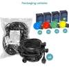Kit Guirlande Guinguette 20m IP 65 Multicolore