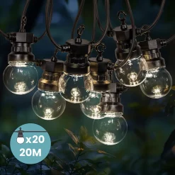 Kit Guirlande Guinguette 20M Transparent