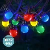 Kit Guirlande Guinguette 40m IP 65 Multicolore