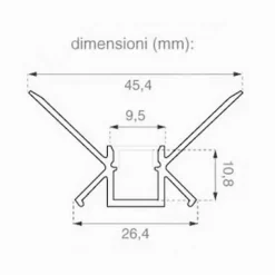 Kit profilé d'angle à niveler sur plaque de plâtre 2m avec revêtement satiné et 2 capuchons
