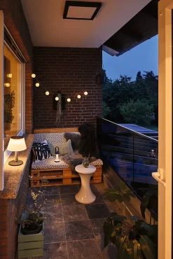 Kit Solar Lampe à poser LED Lillesol Kit de 2 IP44 3000K 2x45lm Acier inoxydable