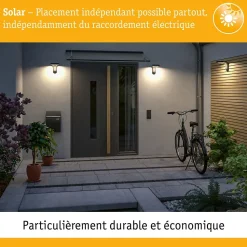 Kit Solar Lampe à poser LED Lillesol Kit de 2 IP44 3000K 2x45lm Acier inoxydable