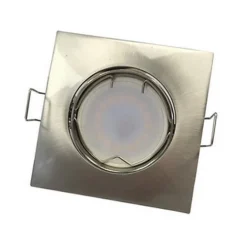 Kit Spot LED GU10 encastrable avec Ampoule LED 6W - Blanc Froid 6000K - 8000K - SILAMP