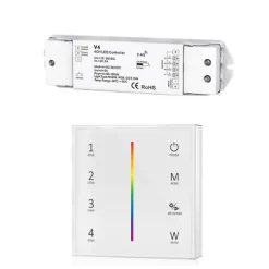 Kit Variateur Tactile RGB Sans Fil 4 Zones et Dimmer RF - SILAMP