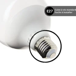 KOZii - Ampoule Connectée KOZii SMD E27 1521 lumens G95, éclairage blancs + couleurs - KE1500BRVBCCT
