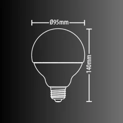 KOZii - Ampoule LED connectée KOZii, éclairage multi-blancs, Filament E27 G125 Opaque 7W cons. - KRFE806B125OCCT