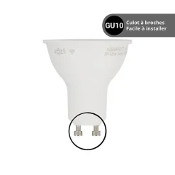 KOZii - Pack de 3 Spots LED connectés, culot GU10, variation de couleur - KPACK3G50SRVBCCT