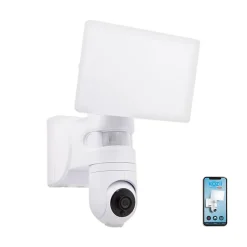 KOZii - Projecteur mural connecté avec caméra intégrée KOZII Détecteur de mouvement 2200 lumens Blanc froid - KPRCAM2000