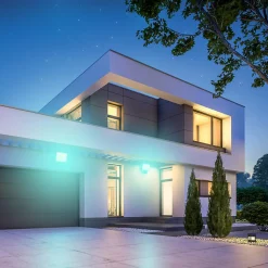 KOZii - Projecteur mural connecté KOZII 20W blancs et couleurs, Détecteur de mouvement - KPR20WMDRVBCCT