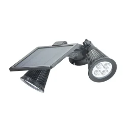 L450 - Projecteur Solaire Led Double - 400 Lumens - Batterie 4000mah - Ip44 - Extérieur