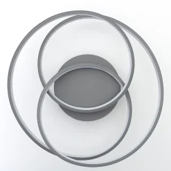 LABYRINTH Plafonnier gris LED intégrée 44W métal/acrylique ampoule incluse