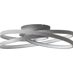 LABYRINTH Plafonnier gris LED intégrée 44W métal/acrylique ampoule incluse