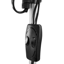 Lampadaire - EDM - Boston - Argent - E27 60W - E14 40W - 176 cm