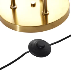 Lampadaire - Home Deco Factory - Tripod Verre Fumé - Art Deco - Multicolore - H150 X L32 X P25 Cm