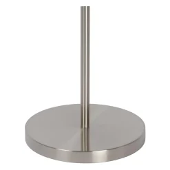 Lampadaire / lampe de lecture ZENITH en métal avec LED intégré - Chrome Dépoli - Lucide