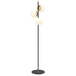 Lampadaire - Maytoni - Nostalgia - Or mat - Verre - 3 bras lumineux