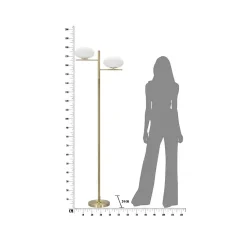 Lampadaire 2 Sphères 