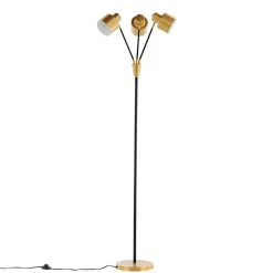 Lampadaire 3 Spots en Métal 