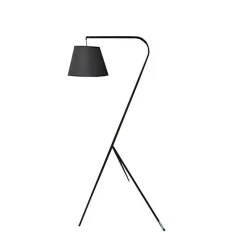 Lampadaire abat-jour noir et trépied original moyen modèle - SHINE M