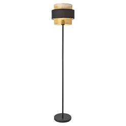 Lampadaire Albans E27 160 x 30 cm noir doré lux.pro