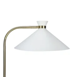 Lampadaire Apennin GoodHome crème E27 IP20 l.35 x H.160 cm