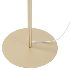 Lampadaire Appledore E27 métal 147 cm or / blanc lux.pro