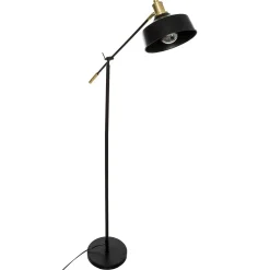 Lampadaire arc Flower noir - métal H155 cm - Atmosphera