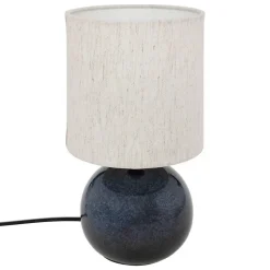 Lampadaire arc Gaia en coton H26,5cm bleu - Atmosphera