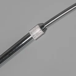 Lampadaire arc moderne chromé réglable sans abat-jour