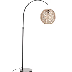 Lampadaire arc Raahe - noir - métal H180 cm - Atmosphera