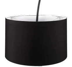 Lampadaire arqué Alacrane E27 L.190xH.220cm noir mat Goodhome