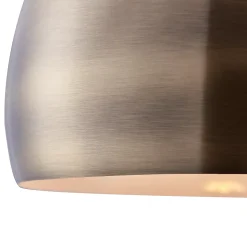 Lampadaire arqué avec abat-jour cloche en métal, jaune Teamson Home