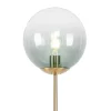 Lampadaire Art déco en laiton avec verre vert - Pallon