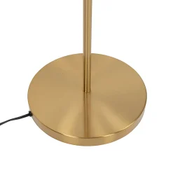 Lampadaire Art déco en laiton avec verre vert - Pallon