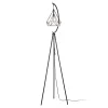 Lampadaire Austell E27 noir blanc lux.pro