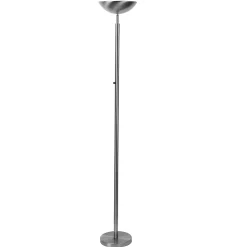 Lampadaire Austin en métal gris chromé H.182cm IP20 E27 40W Seynave