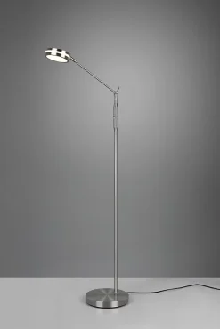 Lampadaire avec variateur tactile LED, nickel mat, 6,5W, 2700-4000K - Trio - Franklin