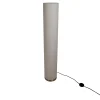 Lampadaire BEATE 110cm metal abat jour textile naturel douille E27 salon salle a manger entree bureau style moderne