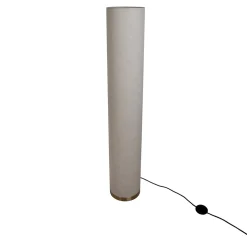 Lampadaire BEATE 110cm metal abat jour textile naturel douille E27 salon salle a manger entree bureau style moderne