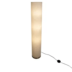 Lampadaire BEATE 110cm metal abat jour textile naturel douille E27 salon salle a manger entree bureau style moderne