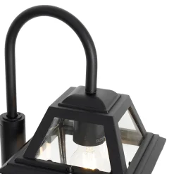 Lampadaire berta - 1 lumière - H 135 cm - Noir - Classique/Antique - Éclairage extérieur