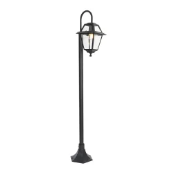 Lampadaire berta - 1 lumière - H 135 cm - Noir - Classique/Antique - Éclairage extérieur