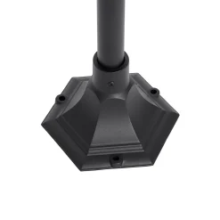 Lampadaire berta - 1 lumière - H 135 cm - Noir - Classique/Antique - Éclairage extérieur