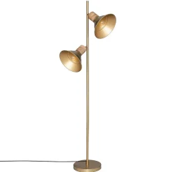 Lampadaire Bota - métal et marbre - doré - H151 cm - Atmosphera