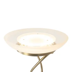 Lampadaire bronze avec LED et variateur avec liseuse - Empoli
