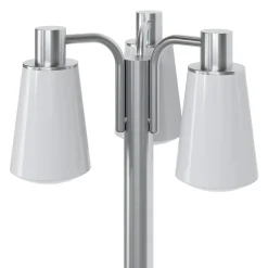 Lampadaire Charwell E27 IP44 GoodHome chrome